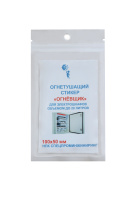 Огнетушащий стикер 100x50 объемом до 20л с микрокапсулами для розеток и электрошкафов Огнетушащий стикер 100x50 объемом до 20л с микрокапсулами для розеток и электрошкафов