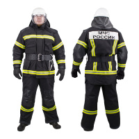 БОП комплект размер 1 (48-50) рост 2 (182-188) черный 2024г боевая одежда пожарного БОП комплект размер 1 (48-50) рост 2 (182-188) черный 2024г боевая одежда пожарного