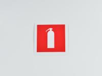 Знак F04 Огнетушитель на самоклеящейся не светящейся плёнке, 100х100 Знак F04 Огнетушитель на самоклеящейся не светящейся плёнке, 100х100