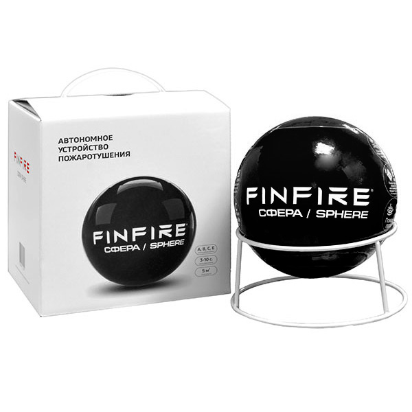 АУПП Сфера FINFIRE черный огнетушитель самосрабатывающий АУПП Сфера FINFIRE черный огнетушитель самосрабатывающий