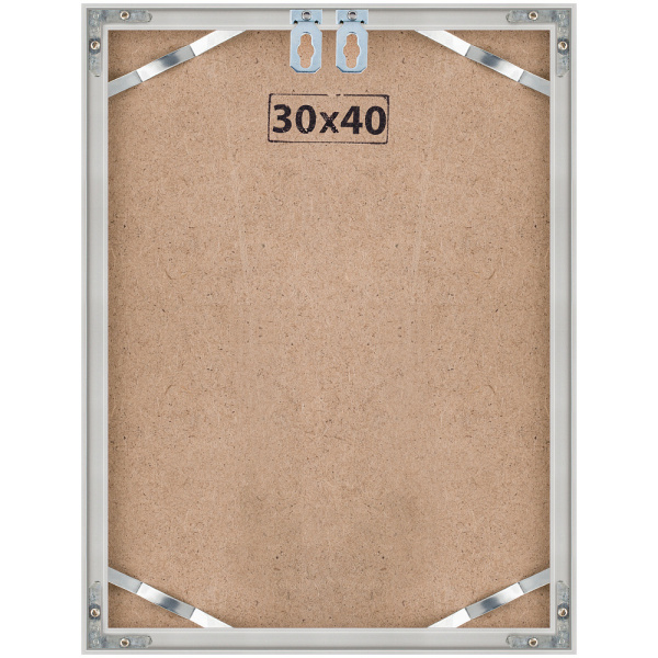 Рамка алюминий Nielsen (30*40) матовое серебро c оргстеклом Рамка алюминий Nielsen (30*40) матовое серебро c оргстеклом