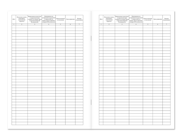 Журнал контроля за состоянием охраны труда и противопожарной безопасности Магазин 01 Журнал контроля за состоянием охраны труда и противопожарной безопасности Магазин 01