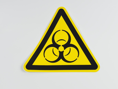 Знак W16 Осторожно. Биологическая опасность, 200х200х200 мм Знак W16 Осторожно. Биологическая опасность, 200х200х200 мм