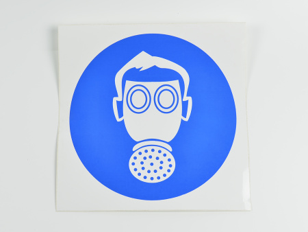 Знак M04 Работать в средствах защиты дыхания, 200х200 Знак M04 Работать в средствах защиты дыхания, 200х200