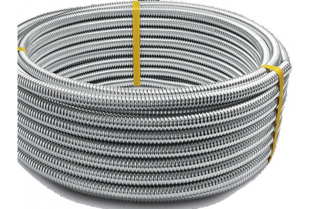 SS304 Stahlmann 20A труба гофрированная из нержавеющей стали неотожженная бухта 20 м SS304 Stahlmann 20A труба гофрированная из нержавеющей стали неотожженная бухта 20 м