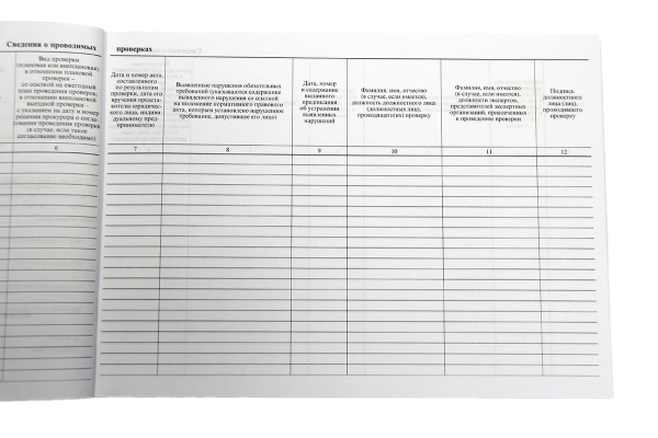 Журнал учета проверок юридического лица, индивидуального предпринимателя Журнал учета проверок юридического лица, индивидуального предпринимателя
