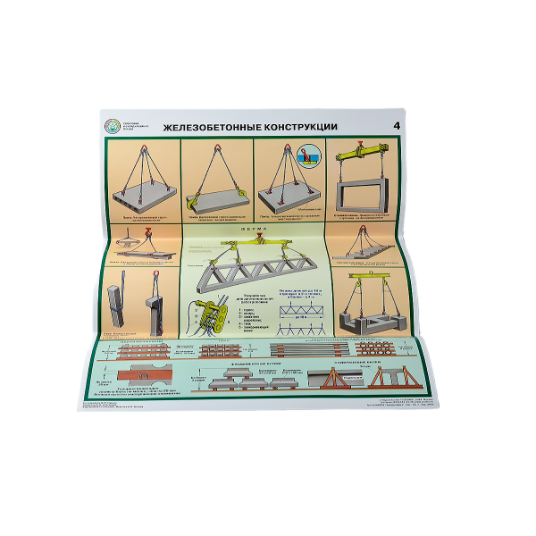 Комплект плакатов 'Строповка и складирование грузов' (А2, 4 листа) Комплект плакатов 'Строповка и складирование грузов' (А2, 4 листа)